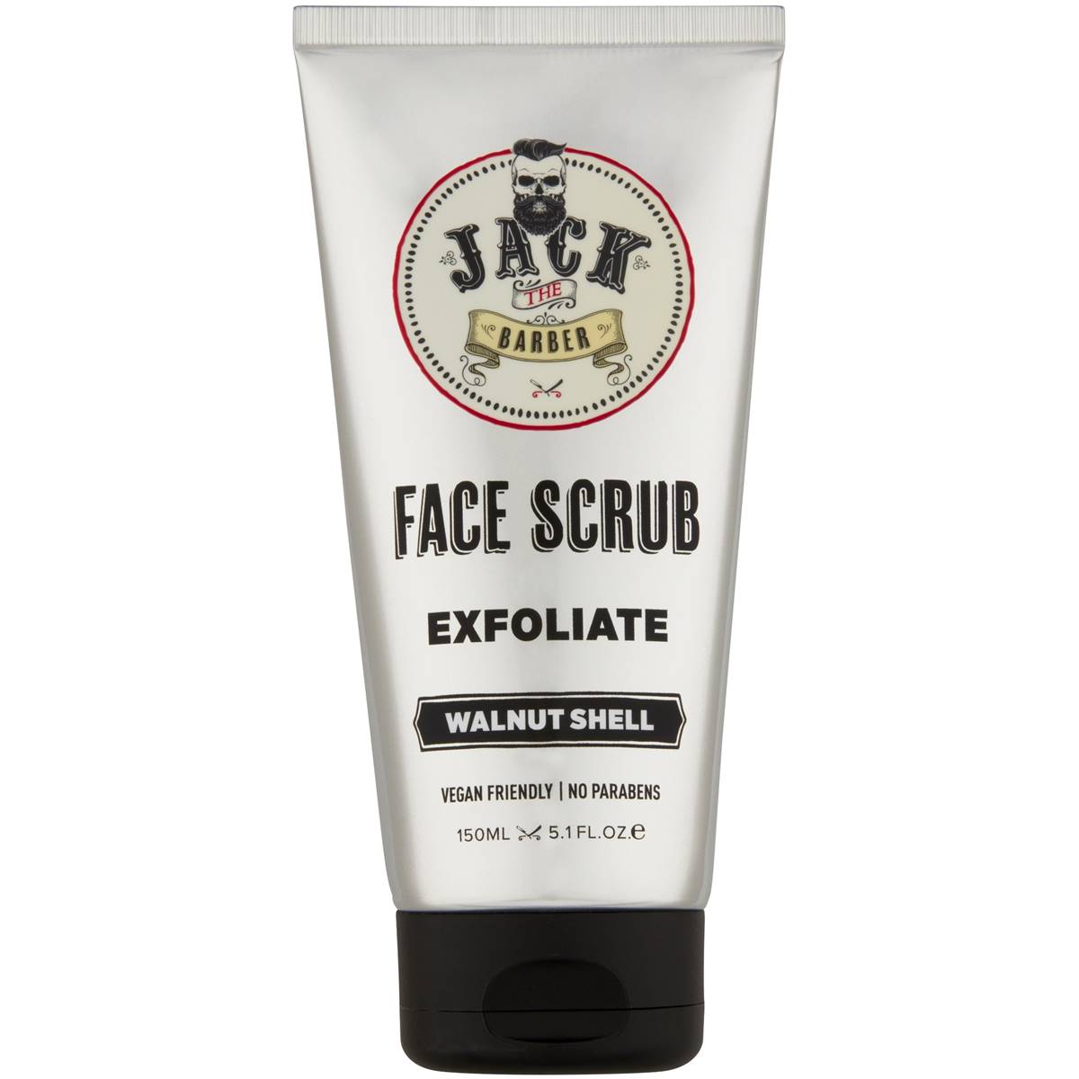  Jack The Barber Face Scrub Exfoliate Walnut Shell