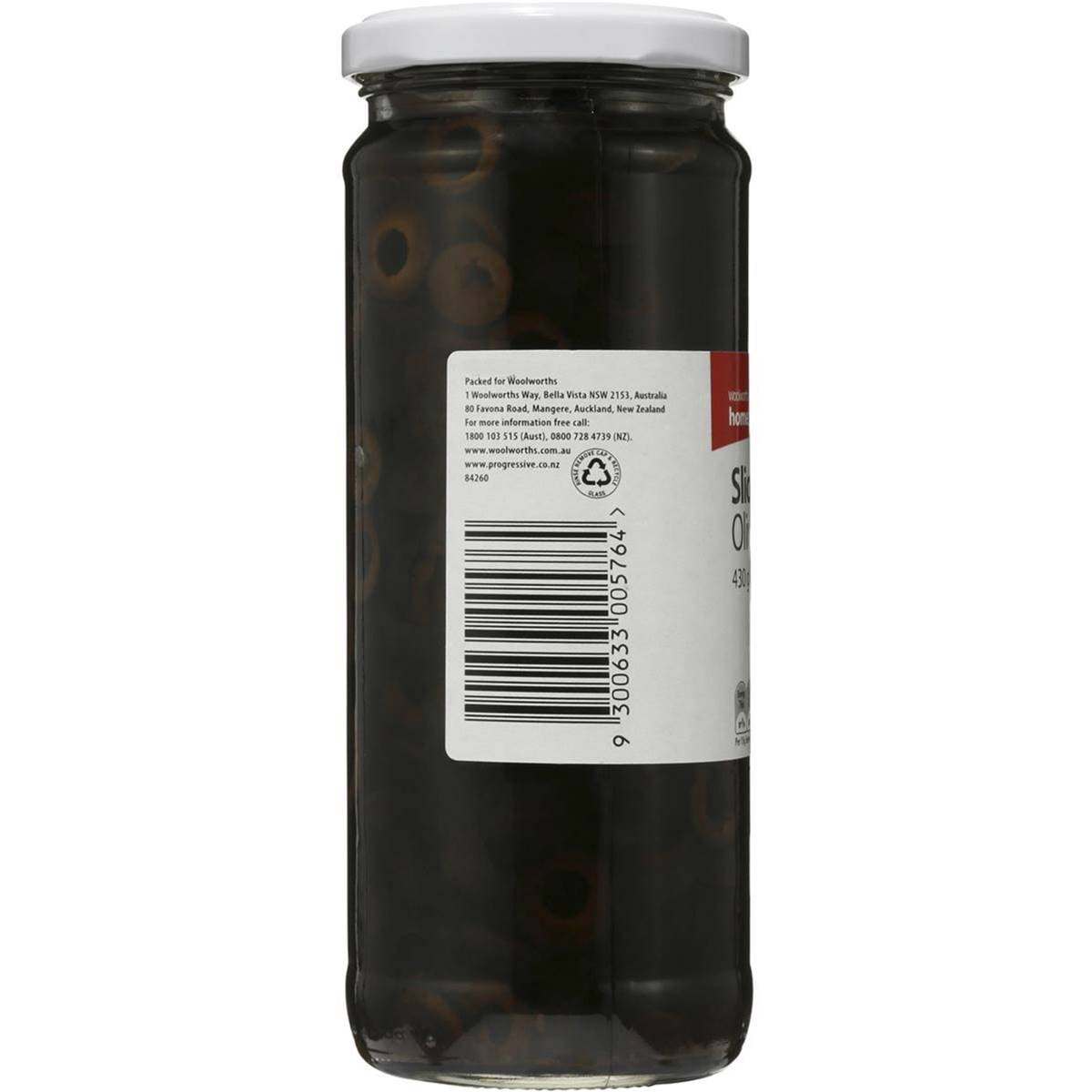 Homebrand Olives Black Sliced 430g Woolworths