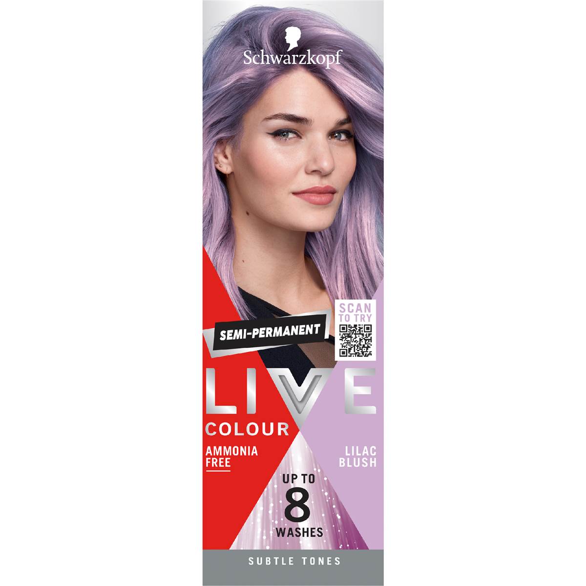 Schwarzkopf Live Colour Pastels Lilac Blush Semi Permanent Each