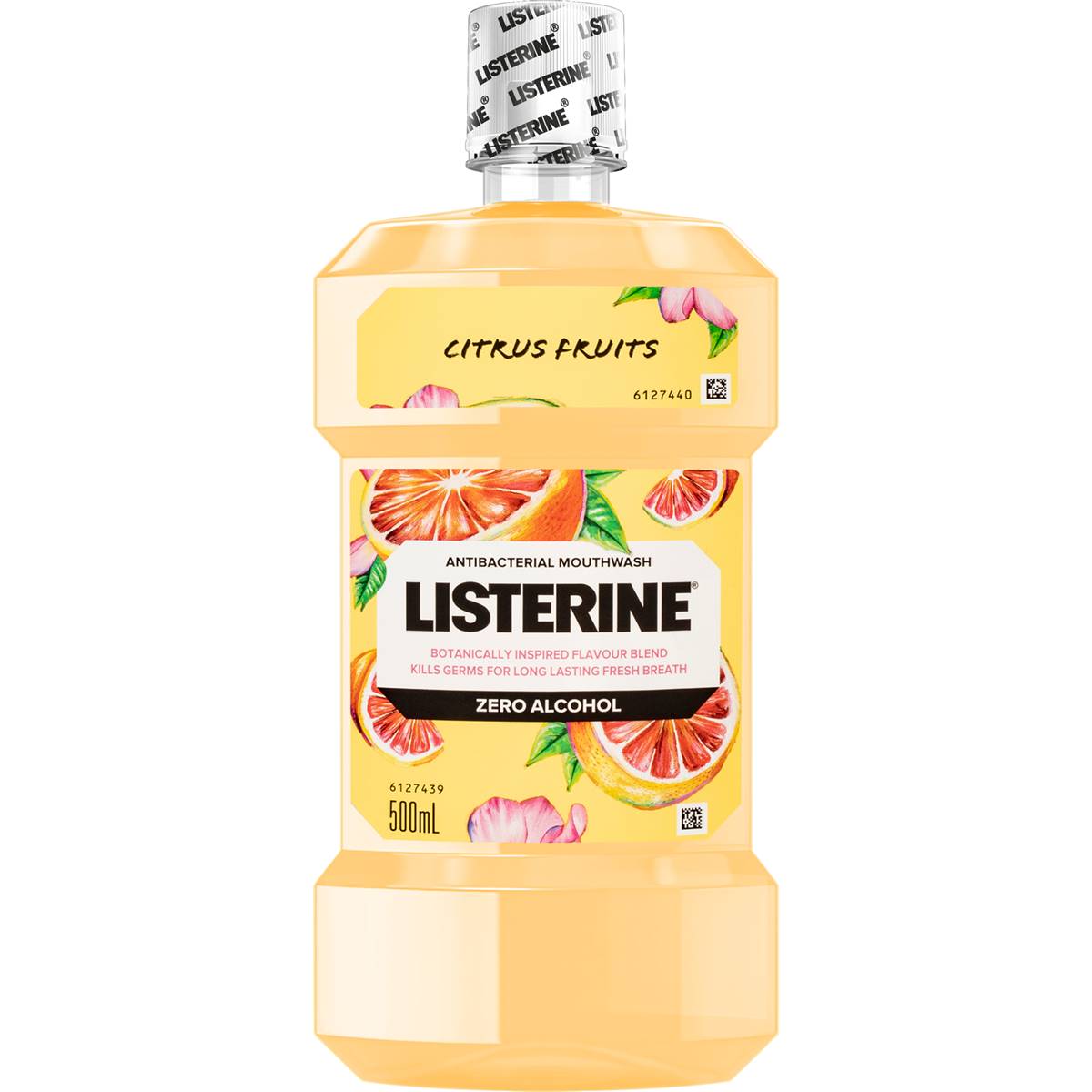 Listerine Zero Alcohol Antibacterial Mouthwash Citrus Fruits