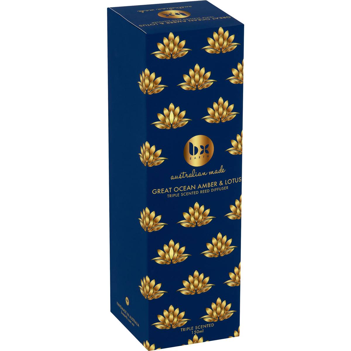 Bx Earth Great Ocean Amber & Lotus Triple Scented Reed Diffuser