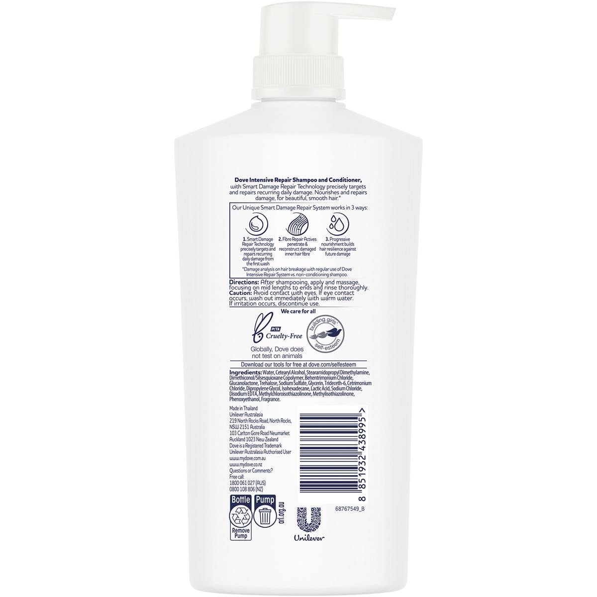 Dove Intensive Repair Conditioner With Smart Target Technology 820ml