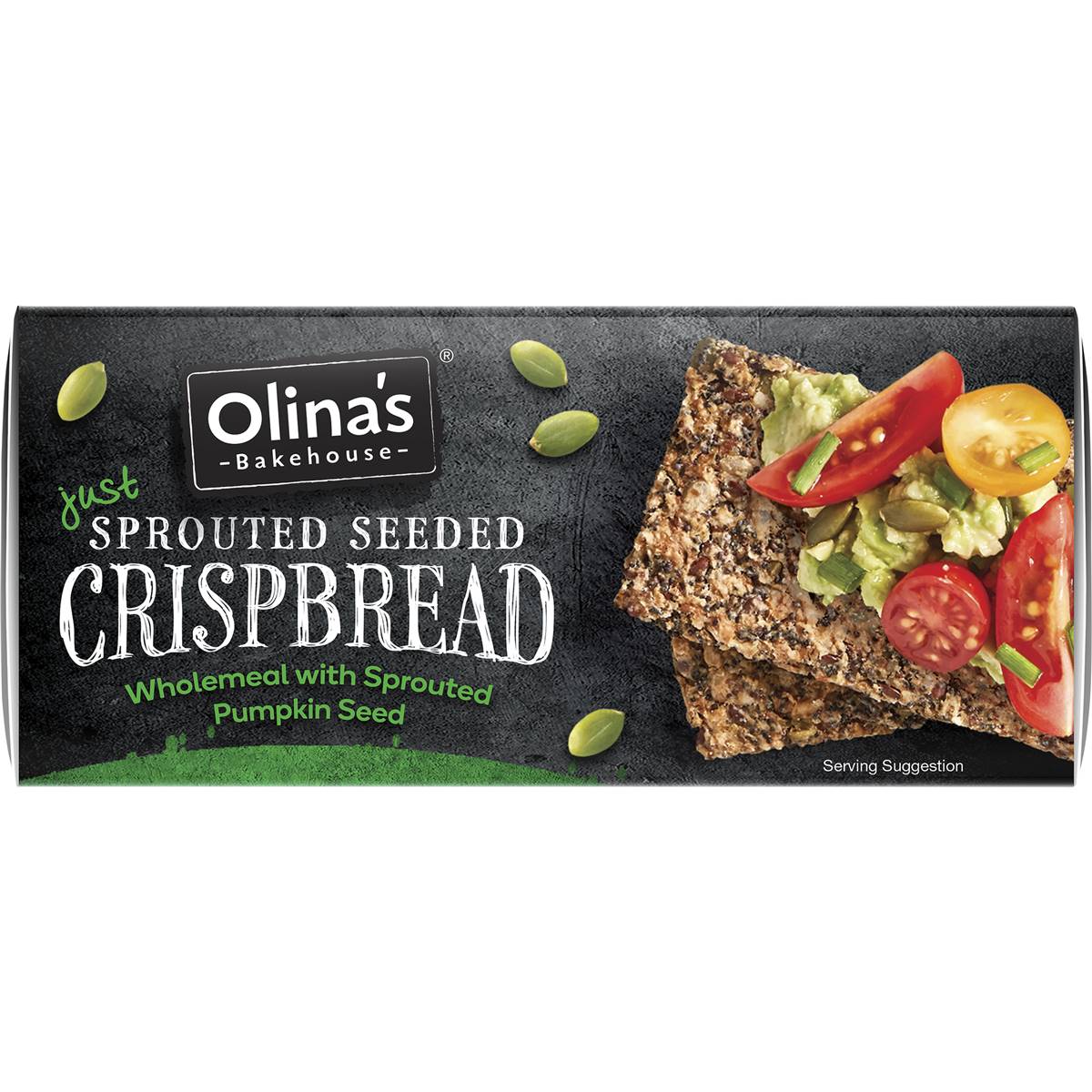 Olina's Bakehouse Just Sprouted Seeded Crispbread Wholemeal 150g