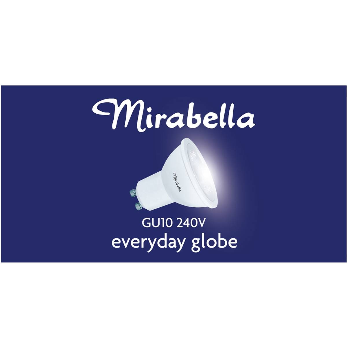 Mirabella Led Gu10 5.5w 500lm Warm White Light Globe 4 Pack Woolworths