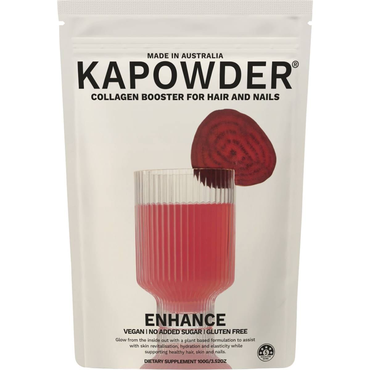 Kapowder Collagen Booster Enhance 100g Woolworths