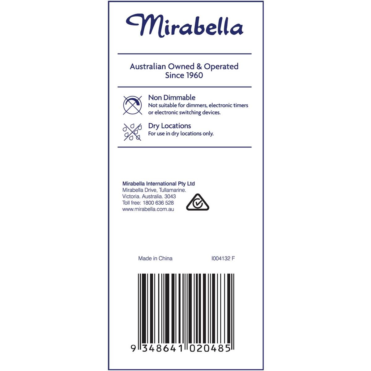 Mirabella 6w Led Gu5.3 12v Cool White Light Globe 2 Pack Woolworths