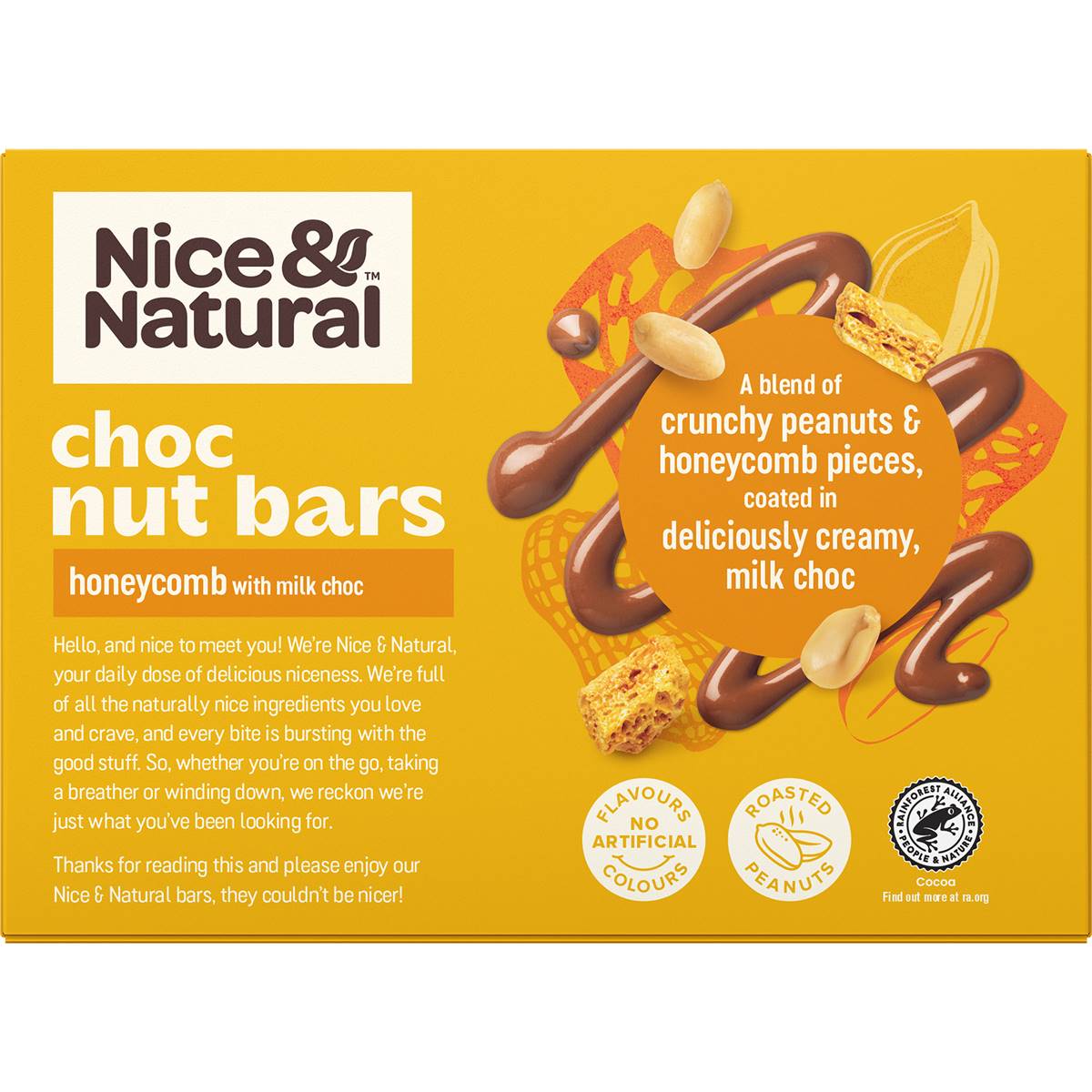 Nice & Natural Chocolate Nut Bars 180g Woolworths