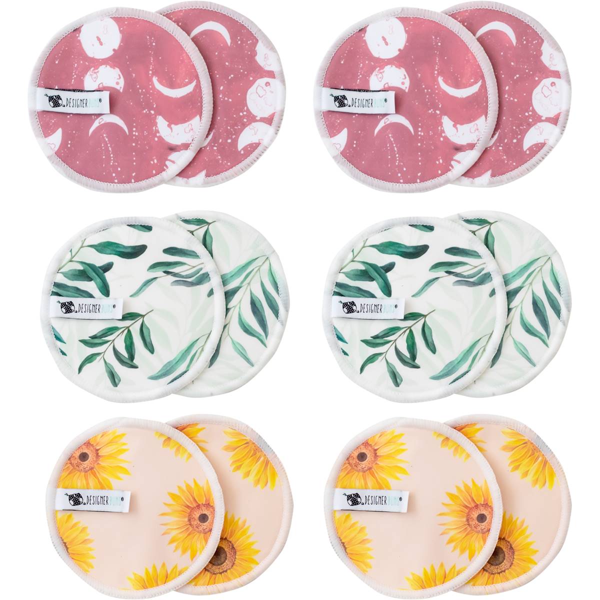 Designer Bums Australia Reusable Nursing Pads 6 Pack Woolworths