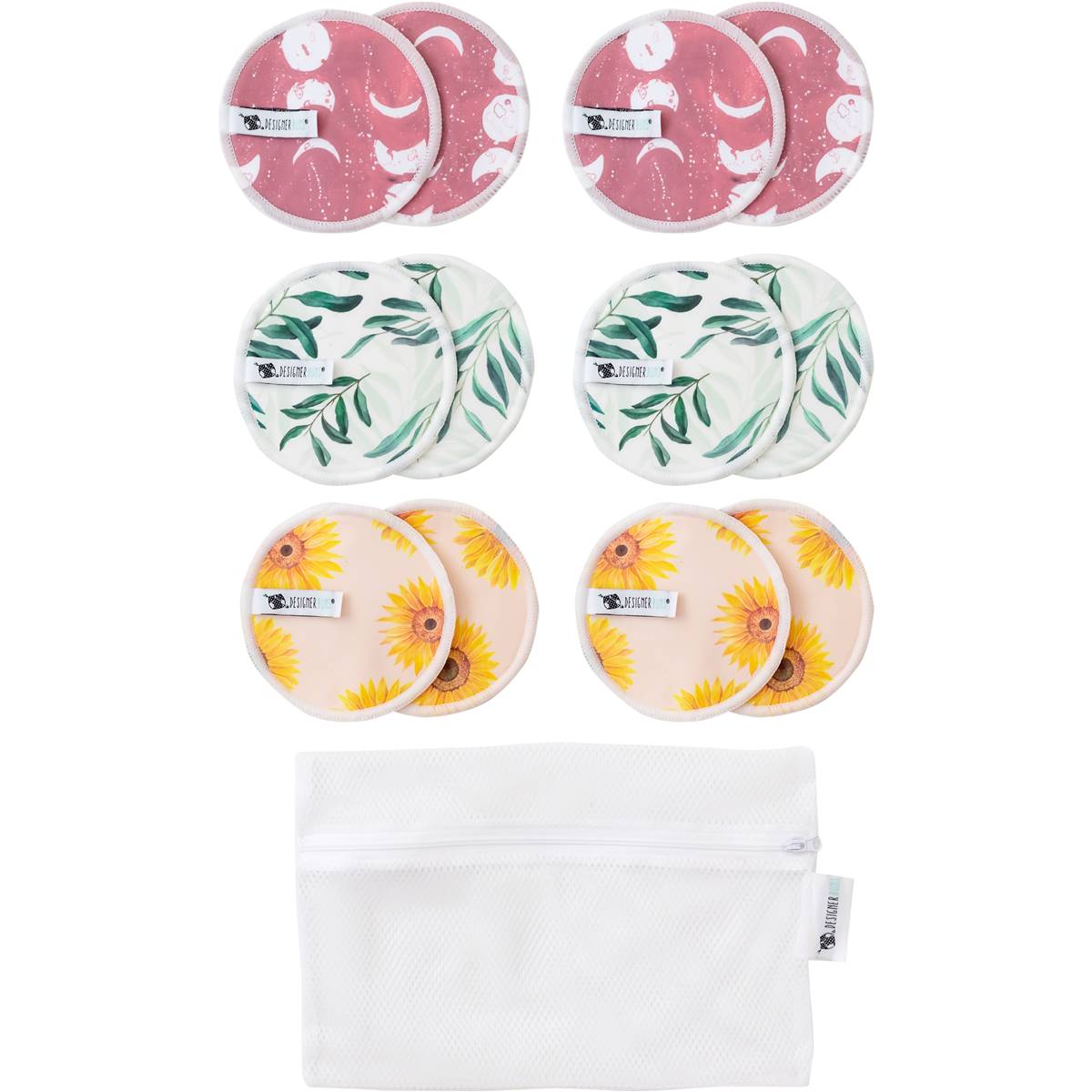 Designer Bums Australia Reusable Nursing Pads 6 Pack Woolworths