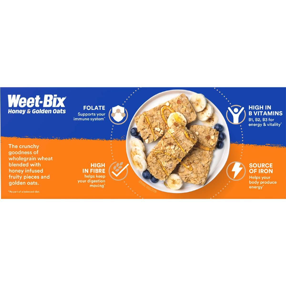 Weet Bix Weetbix Honey & Golden Oats 450g Woolworths