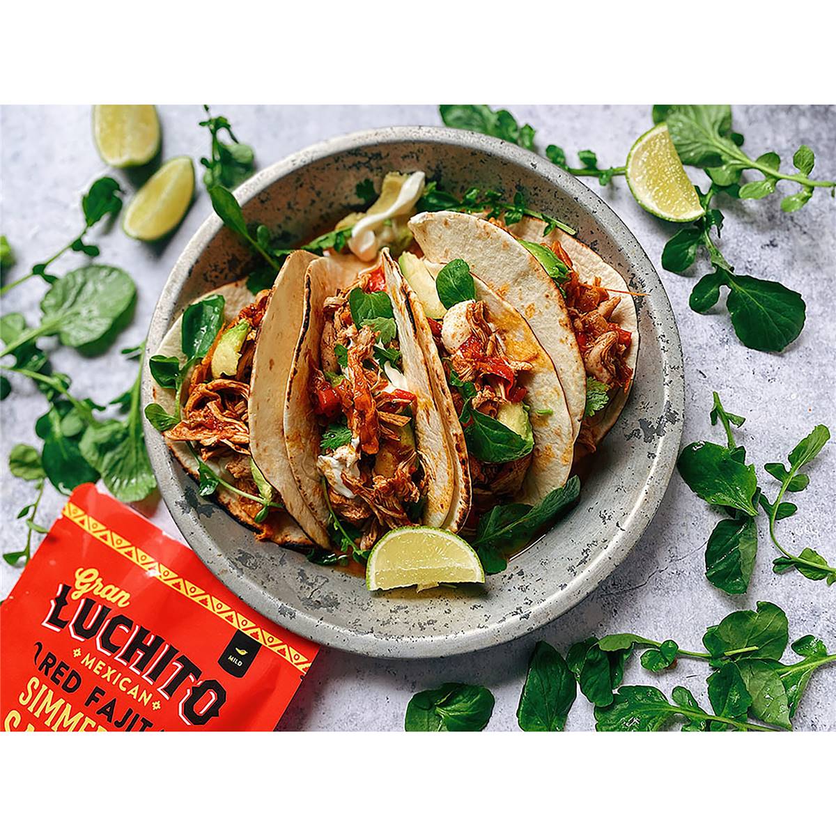 Gran Luchito Red Fajita Simmer Sauce With Roasted Red Pepper 300g