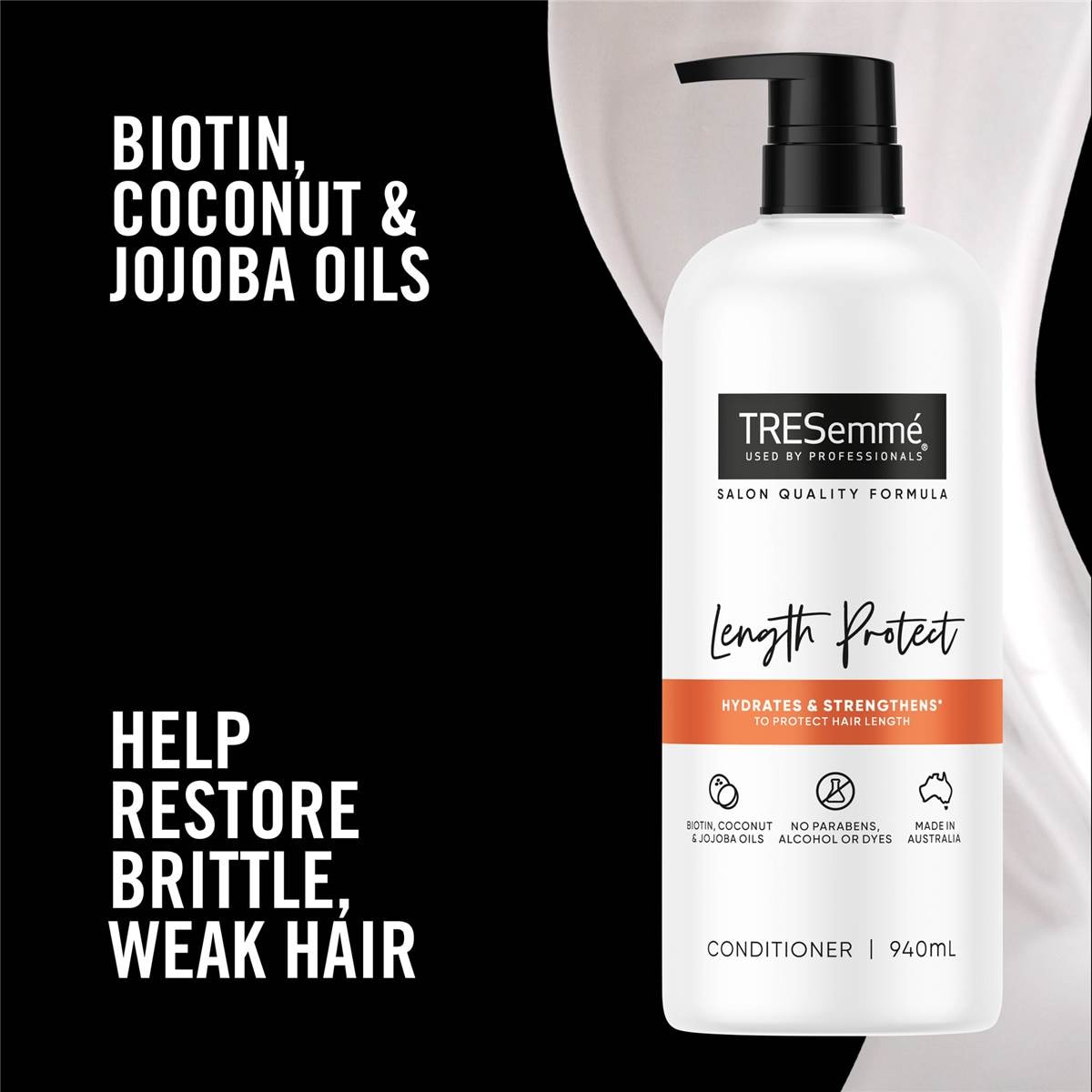 Tresemme Length Protect Conditioner Biotin Coconut & Jojoba Oils 940ml