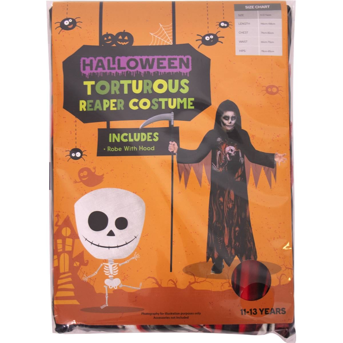 Halloween Costume Reaper 1113 Years Each Woolworths