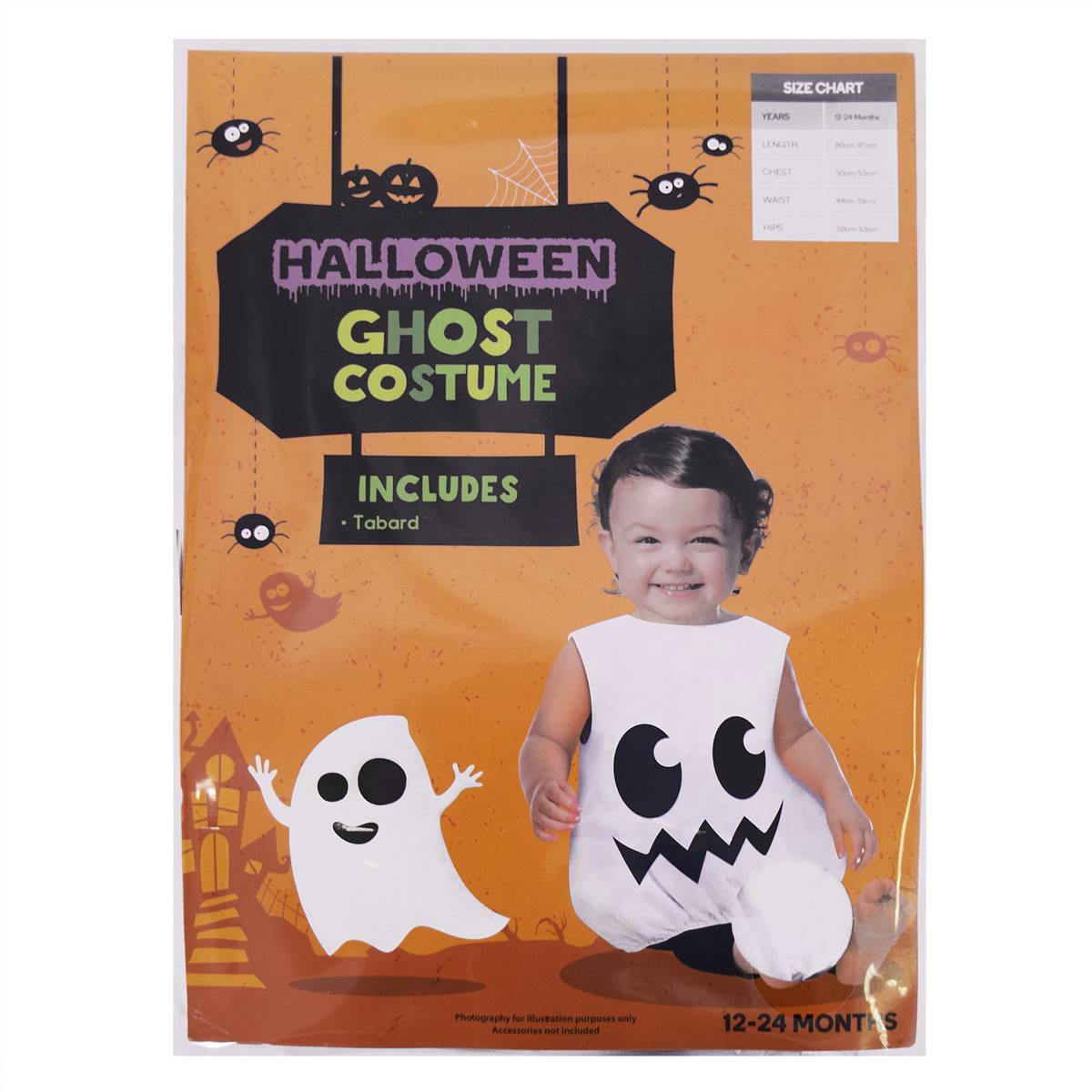 Halloween Costume Baby Ghost Each Woolworths