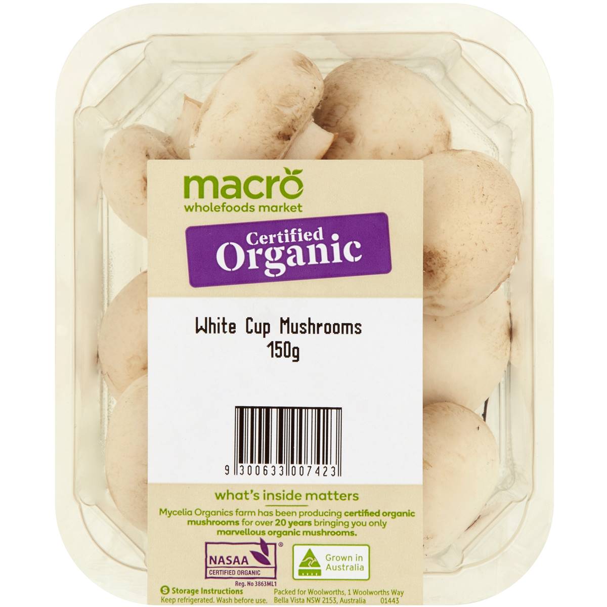 Macro Organic Mushrooms Cups