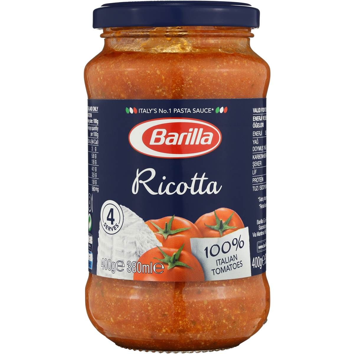 Barilla Pasta Sauce Pomodoro And Ricotta 400g | Woolworths