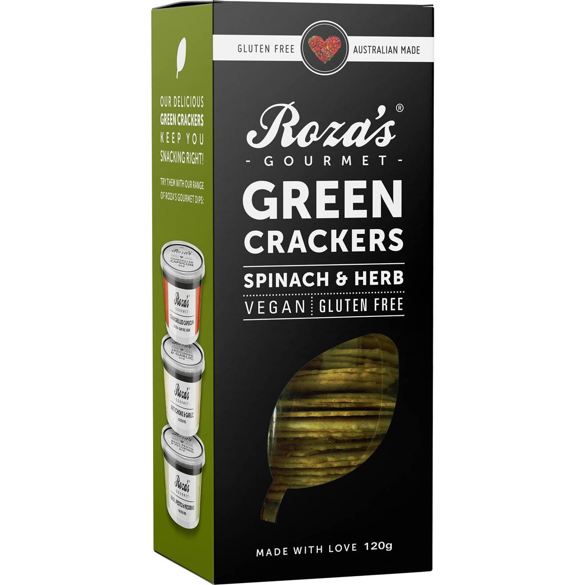 Roza's Green Crackers 120g Woolworths