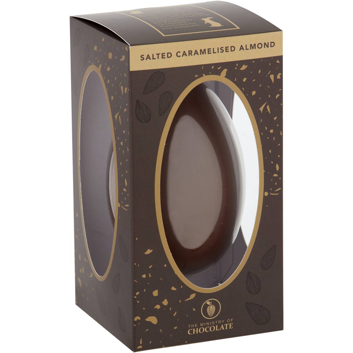 The Ministry Of Chocolate Salted Caramelised Almond Chocolate Easter Egg