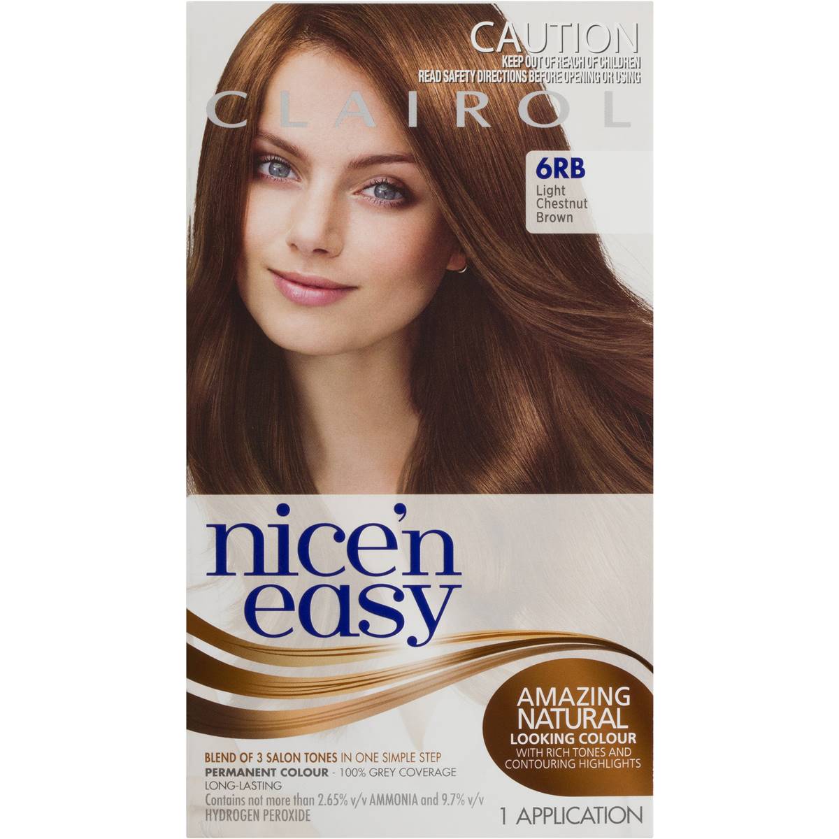 Clairol Nice N Easy 6rb Natural Chestnut Brown Each Woolworths