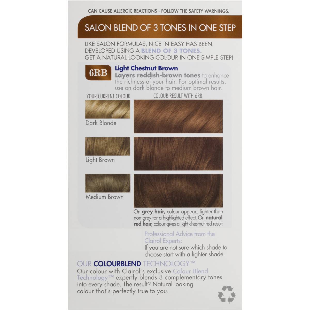 Clairol Nice N Easy 6rb Natural Chestnut Brown Each | Woolworths