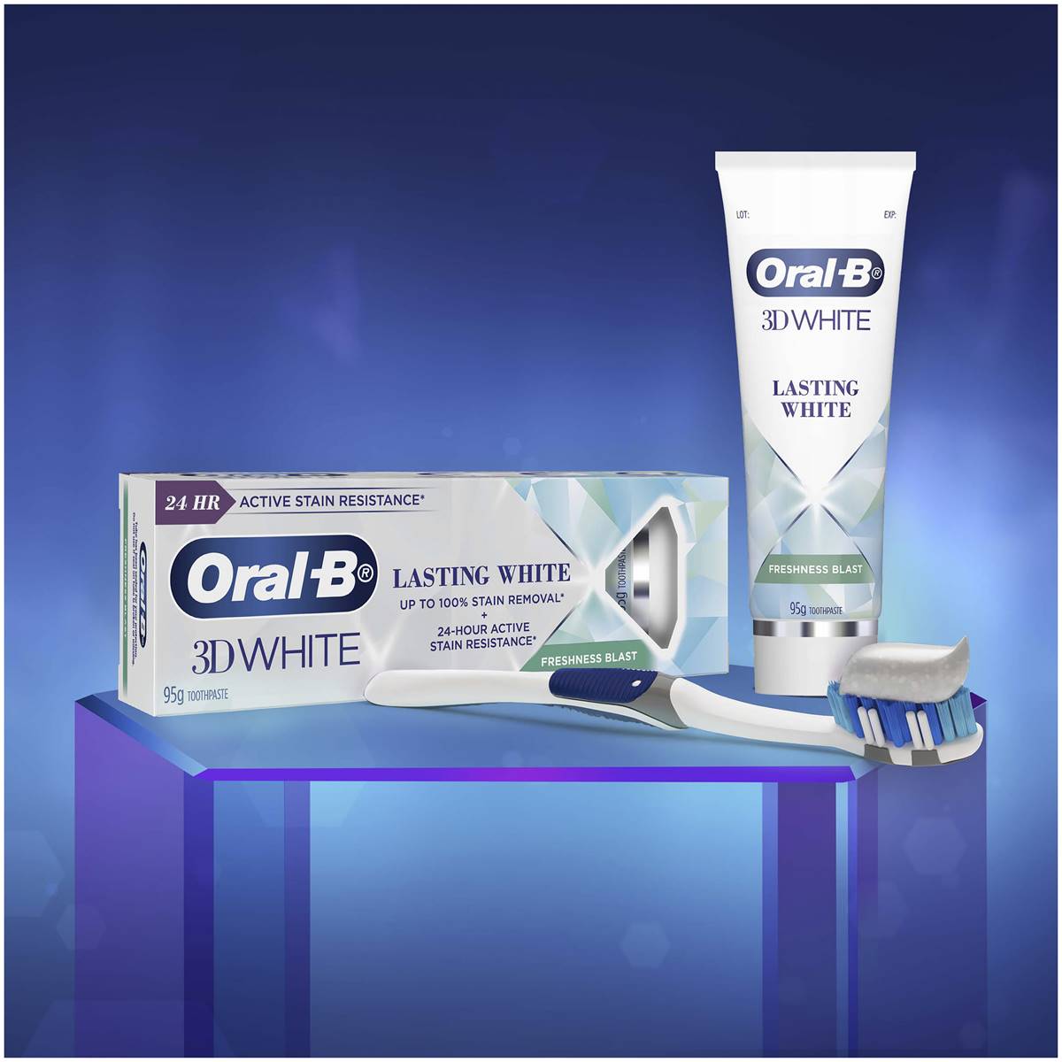 Oral B 3d White Freshness Blast Toothpaste 95g | Woolworths