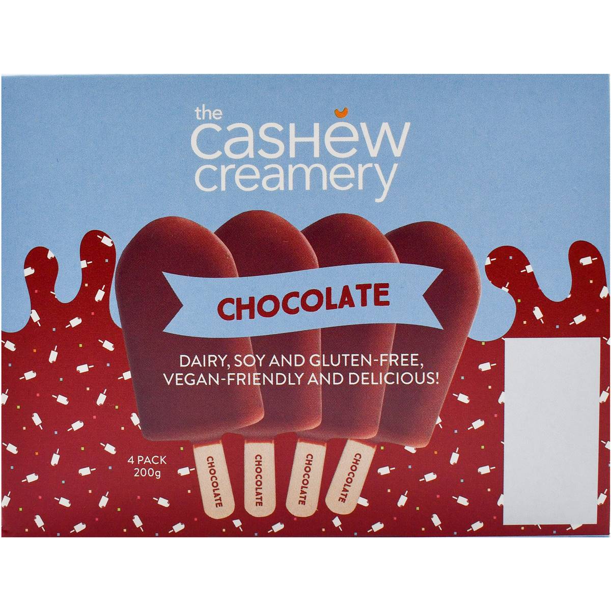 Cashew Creamery Chocolate Cashew Ice Cream 4 Pack Woolworths