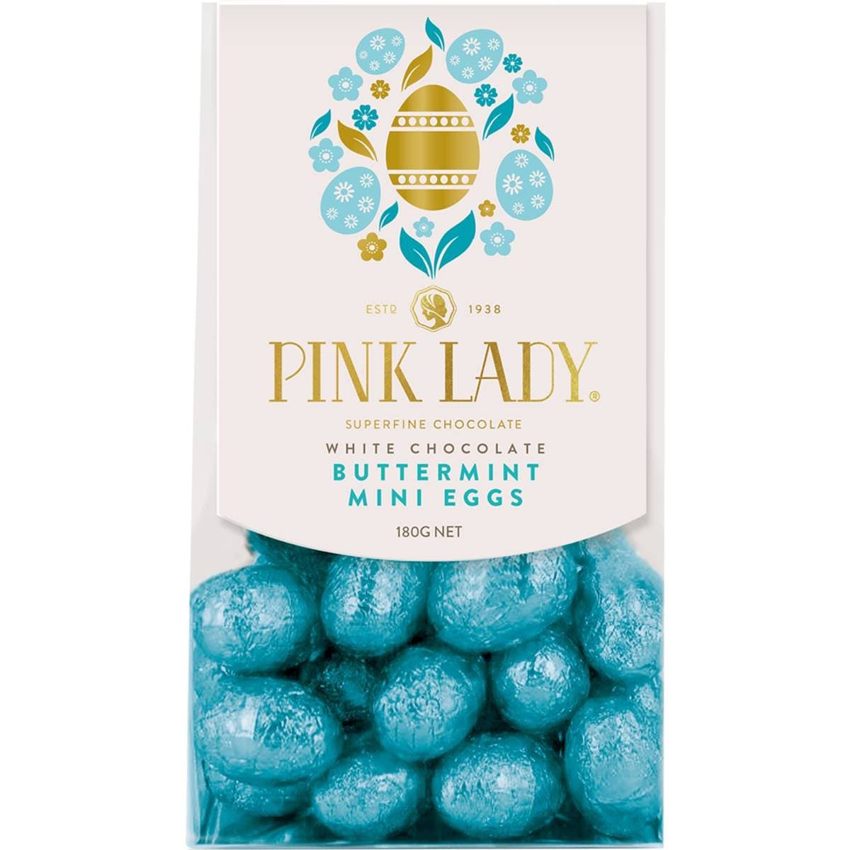 Pink Lady Chocolates Milk Chocolate Buttermint Mini Eggs 180g Woolworths