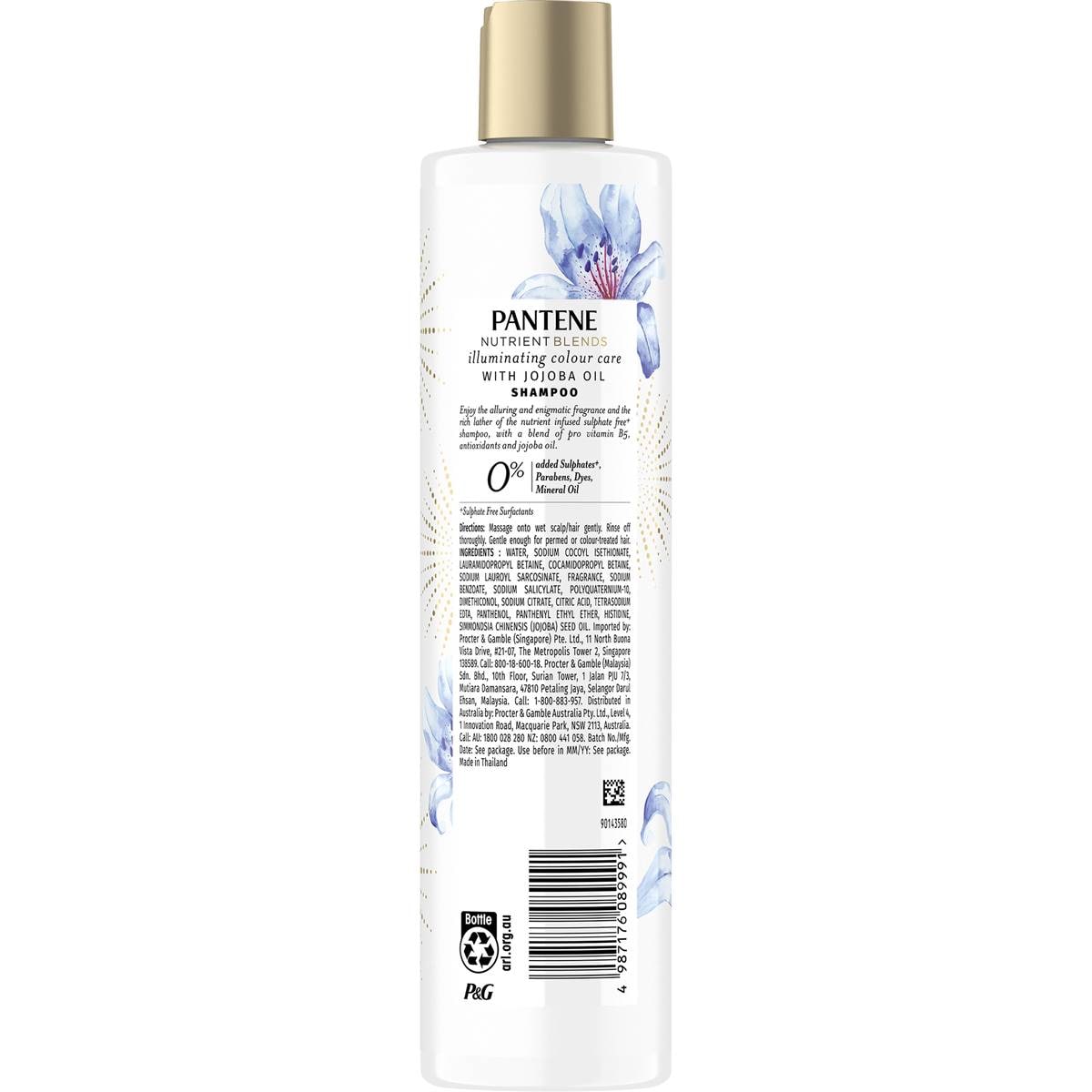 Pantene Nutrient Blends Illuminating Colour Care Jojoba Oil Shampoo