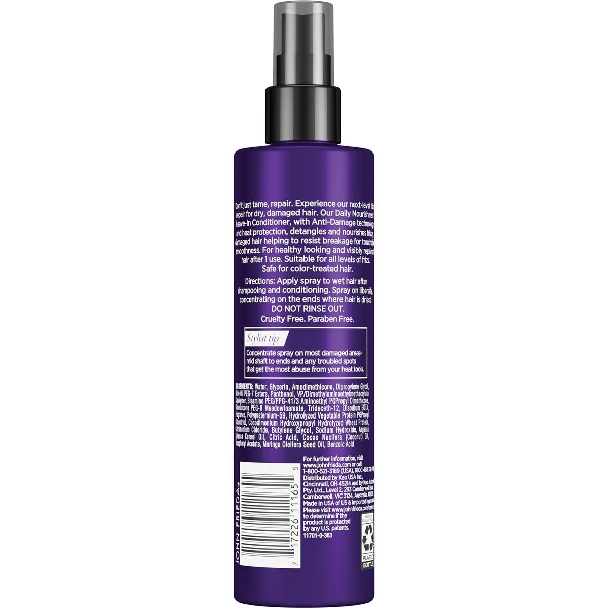 John Frieda Frizz Ease Leavein Spray 236ml Woolworths