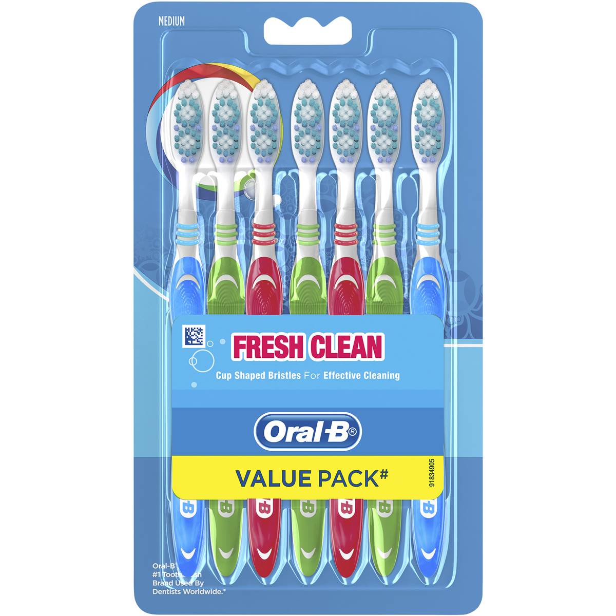 Oral-b Fresh Clean Toothbrush Medium 7 Pack | Woolworths