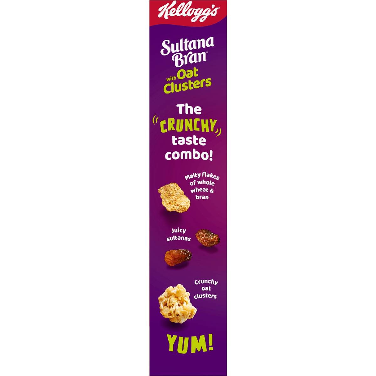 Kellogg's Sultana Bran Oat Cluster Breakfast Cereal 480g Woolworths