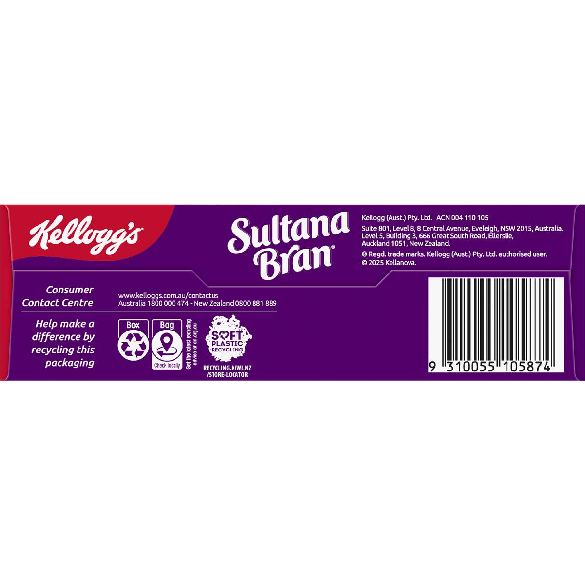 Kellogg's Sultana Bran Oat Cluster Breakfast Cereal 480g Woolworths