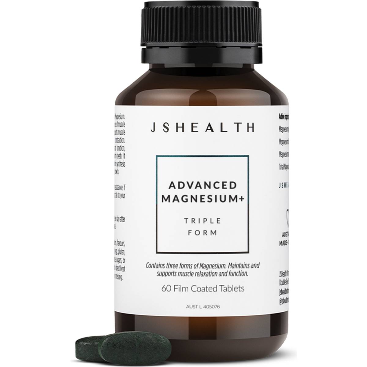 Jshealth Magnesium 60 Pack Woolworths