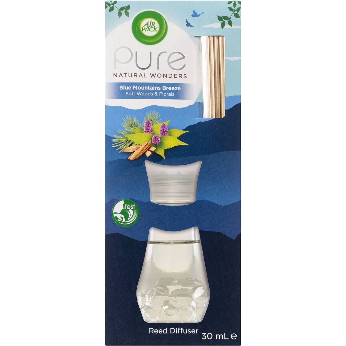 Air Wick Pure Blue Mountains Breeze Reed Diffuser 30ml Woolworths