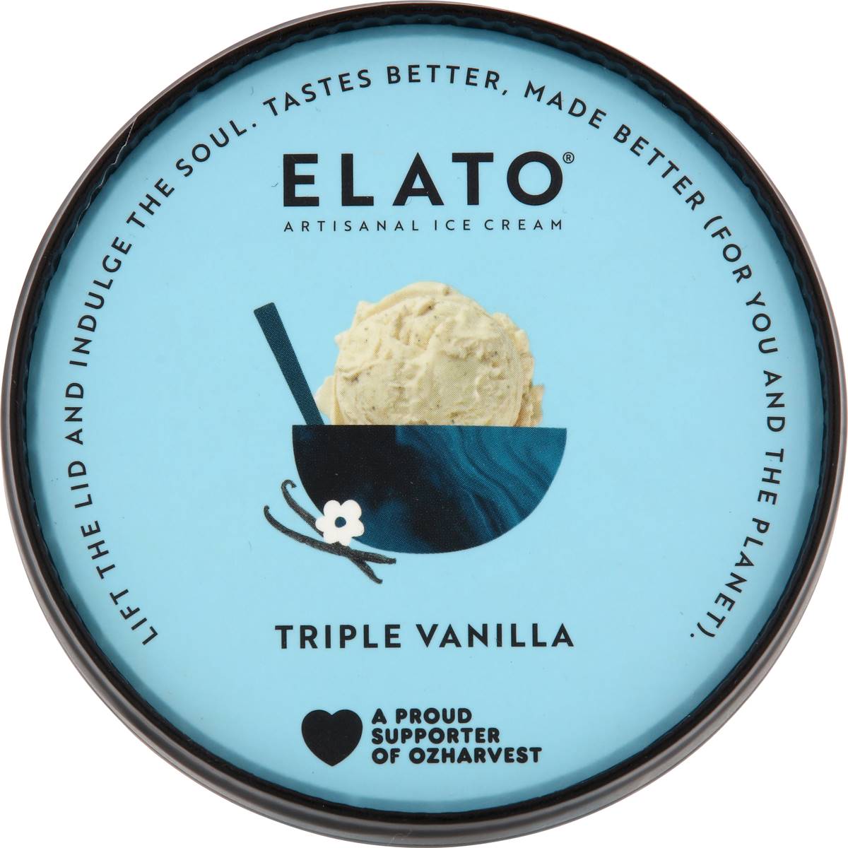 Elato Ice Cream Triple Vanilla 475ml | Woolworths
