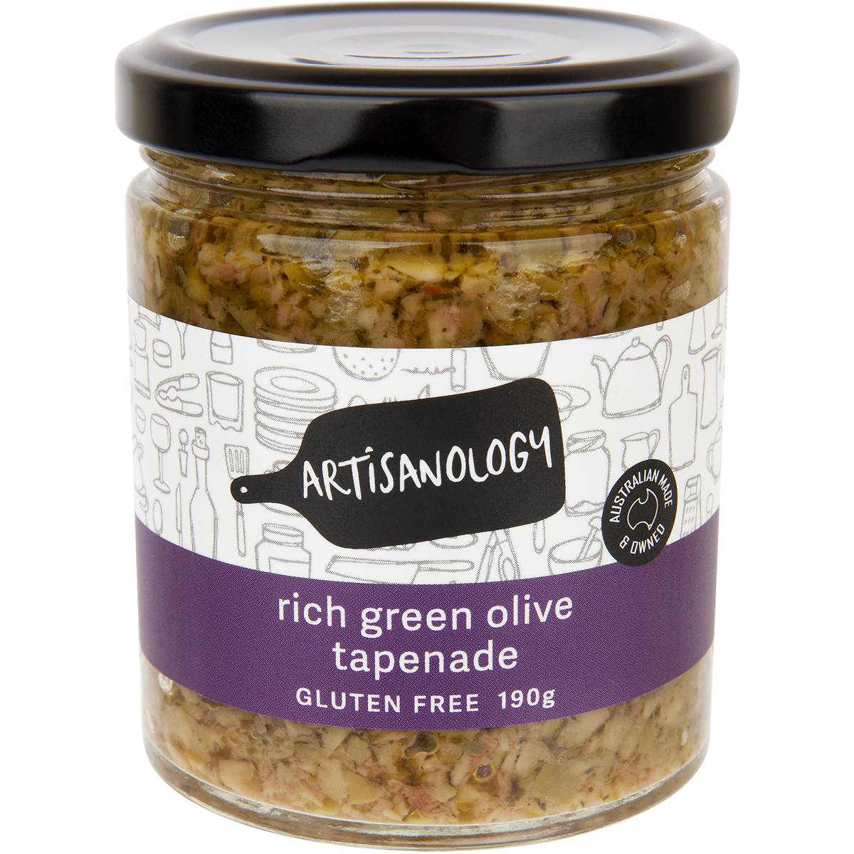 Artisanology Tapenade Green Olive 190g Woolworths