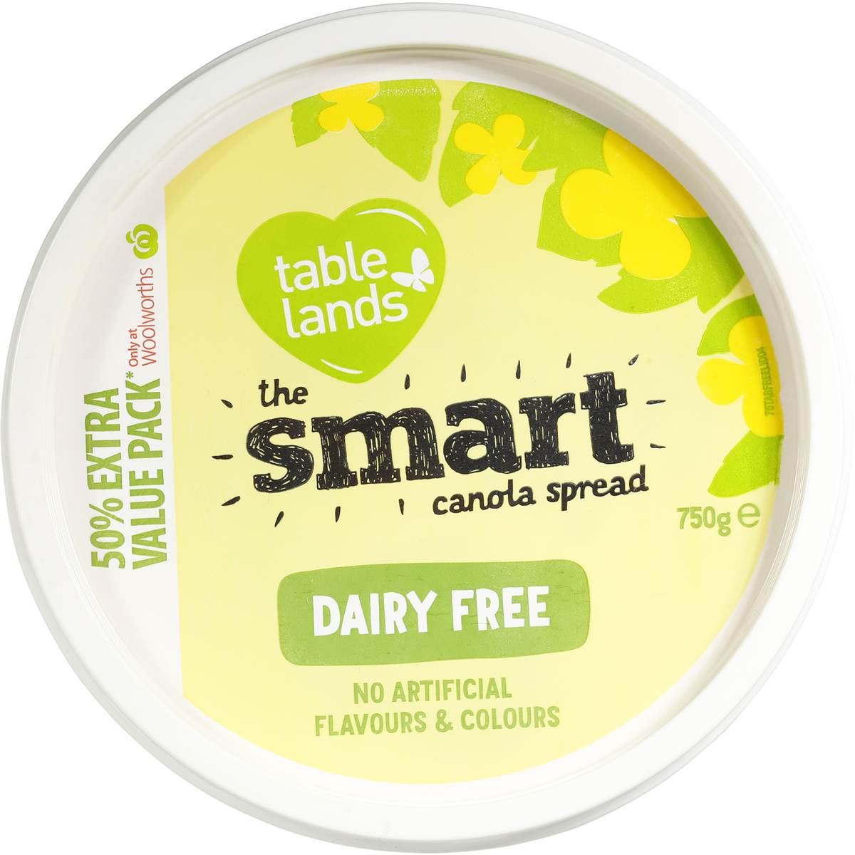 Tablelands Dairy Free Margarine Spread 750g Woolworths