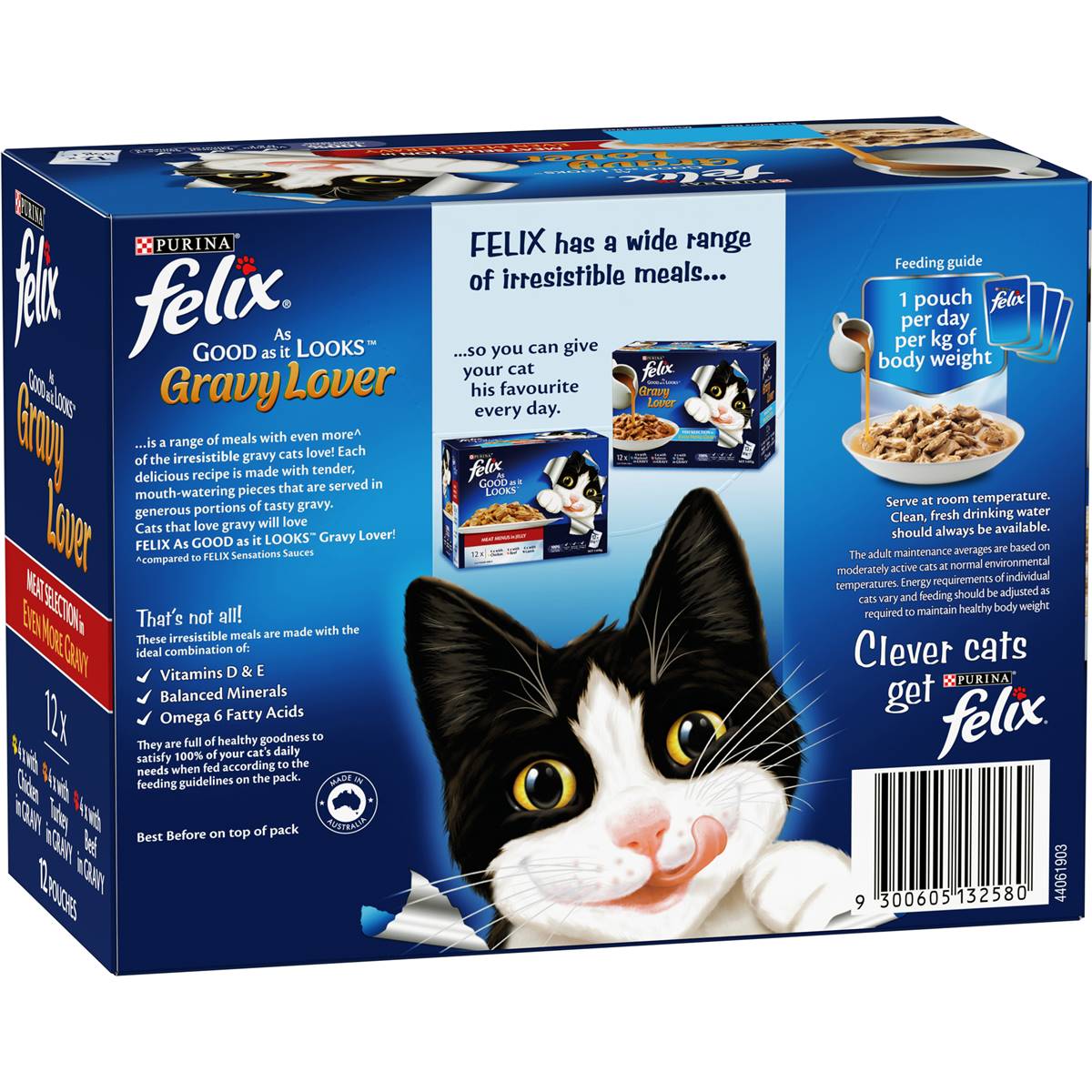 Felix Gravy Lover Meat Selection Cat Food 85g X 12 Pack Woolworths