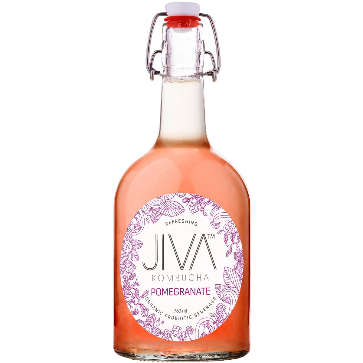 Jiva Kombucha Pomegranate 750ml Woolworths