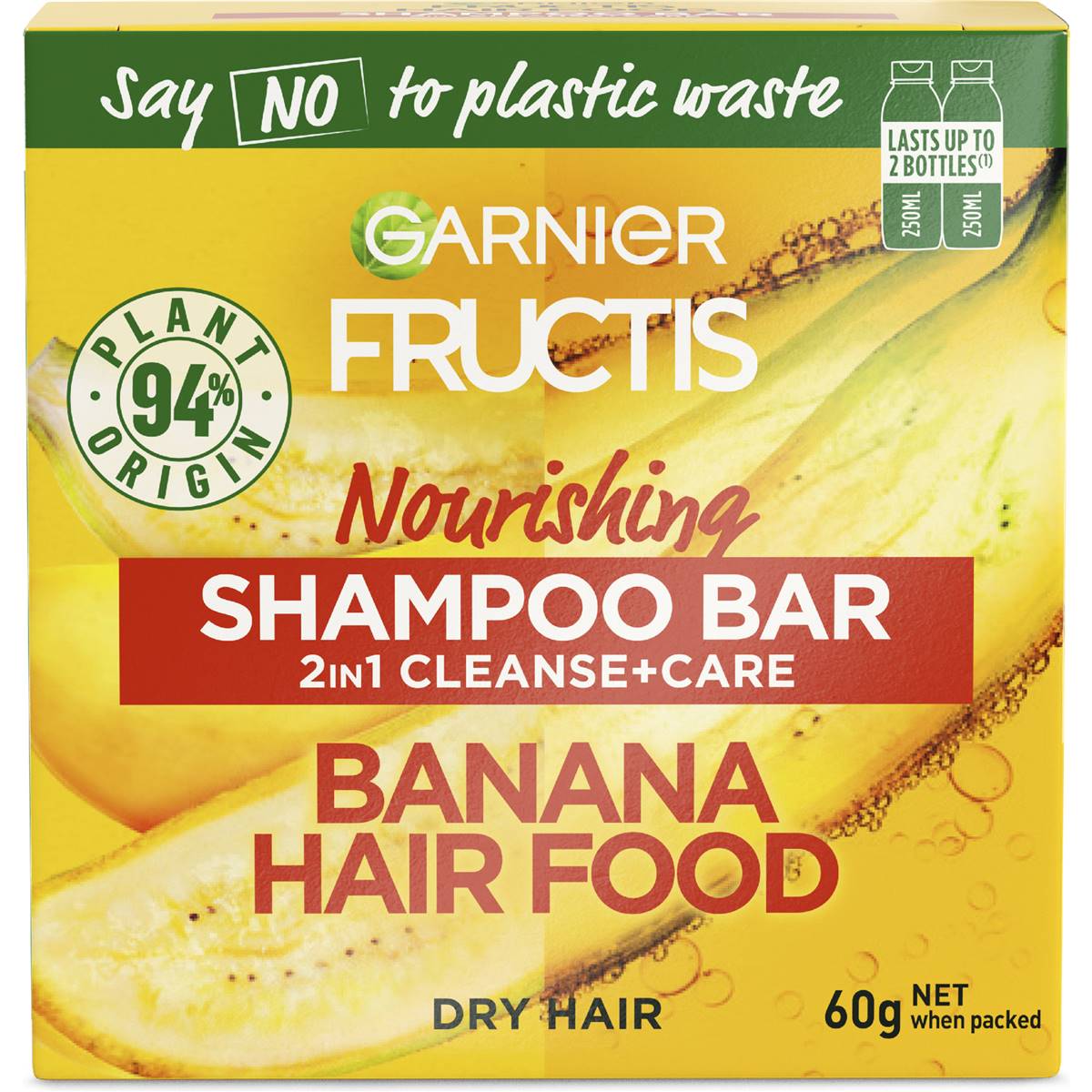 Garnier Fructis Shampoo Bar Banana Hair Food 60g Woolworths