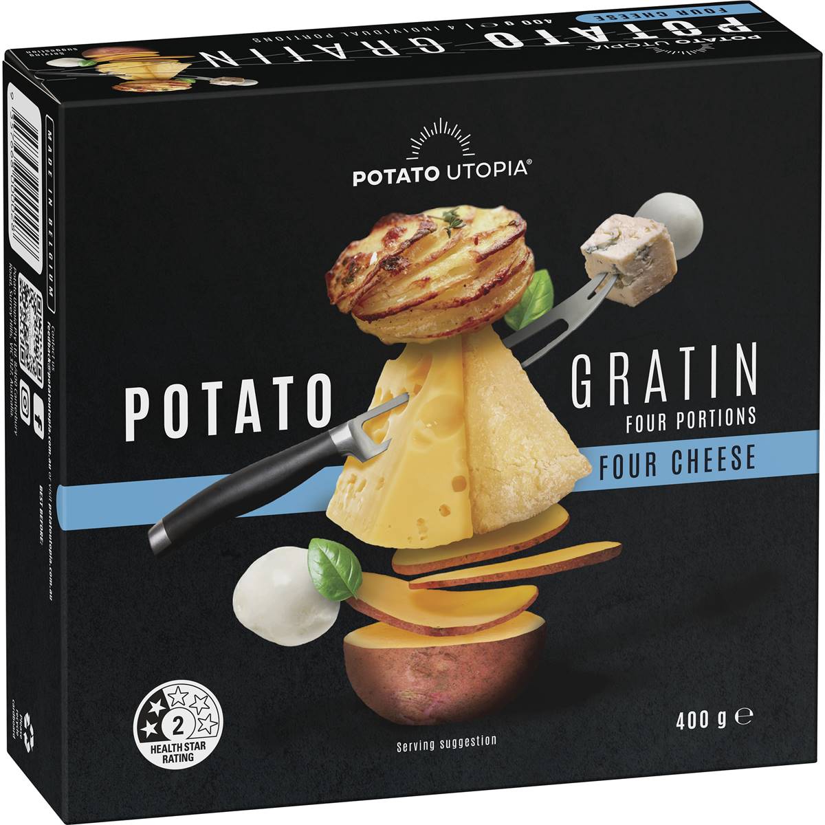 Potato Utopia Four Cheese Potato Gratin 400g Woolworths