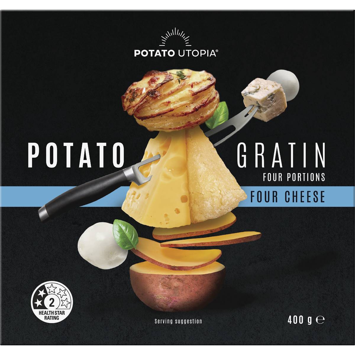 Potato Utopia Four Cheese Potato Gratin 400g Woolworths