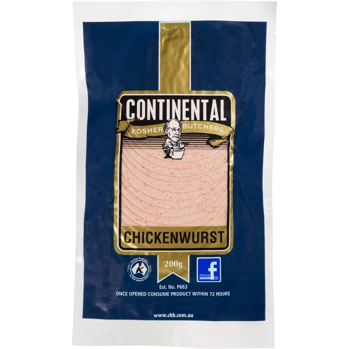 Continental Kosher Chicken Slices 200g Woolworths