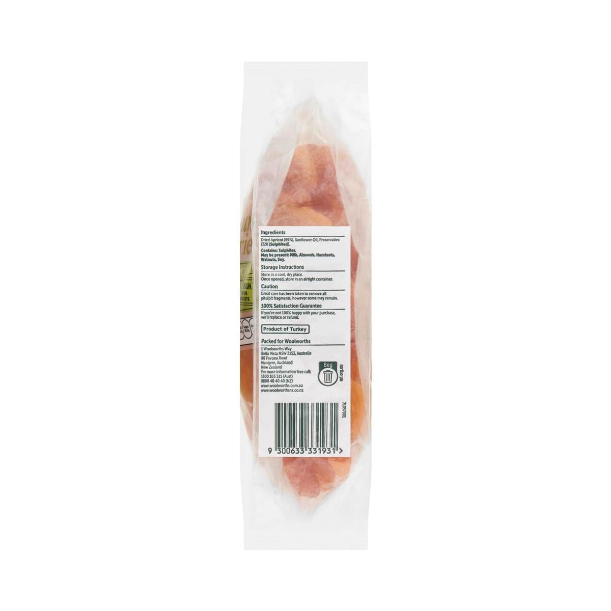 Woolworths Apricot Sun Dried 750g Pack Woolworths