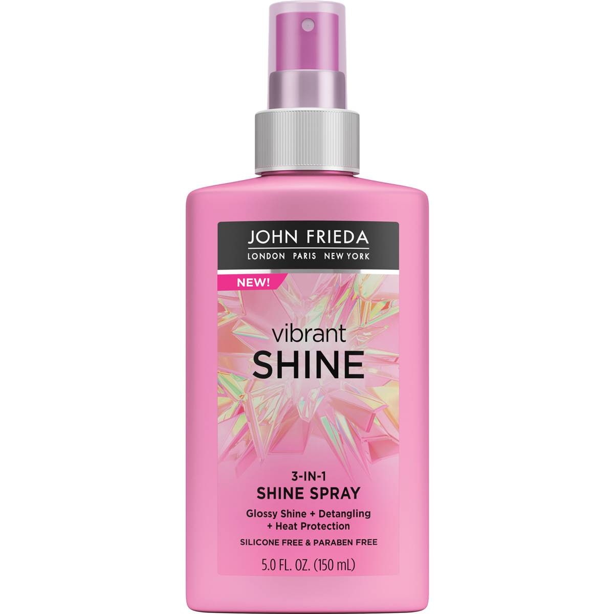 John Frieda Vibrant Shine 3in1 Hair Shine Spray 150ml Woolworths