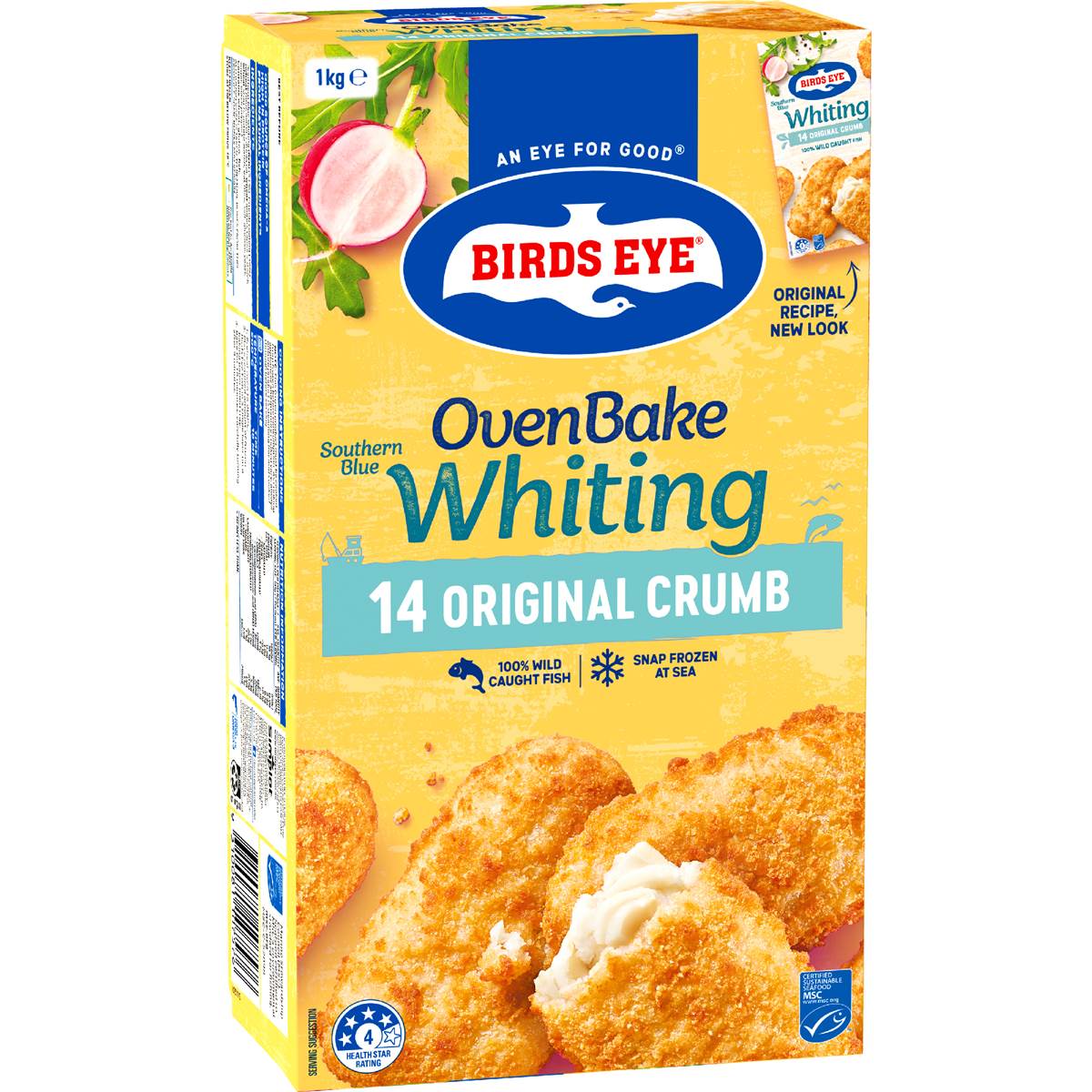 Birds Eye Southern Blue Whiting Fish Original Crumb 1kg Woolworths
