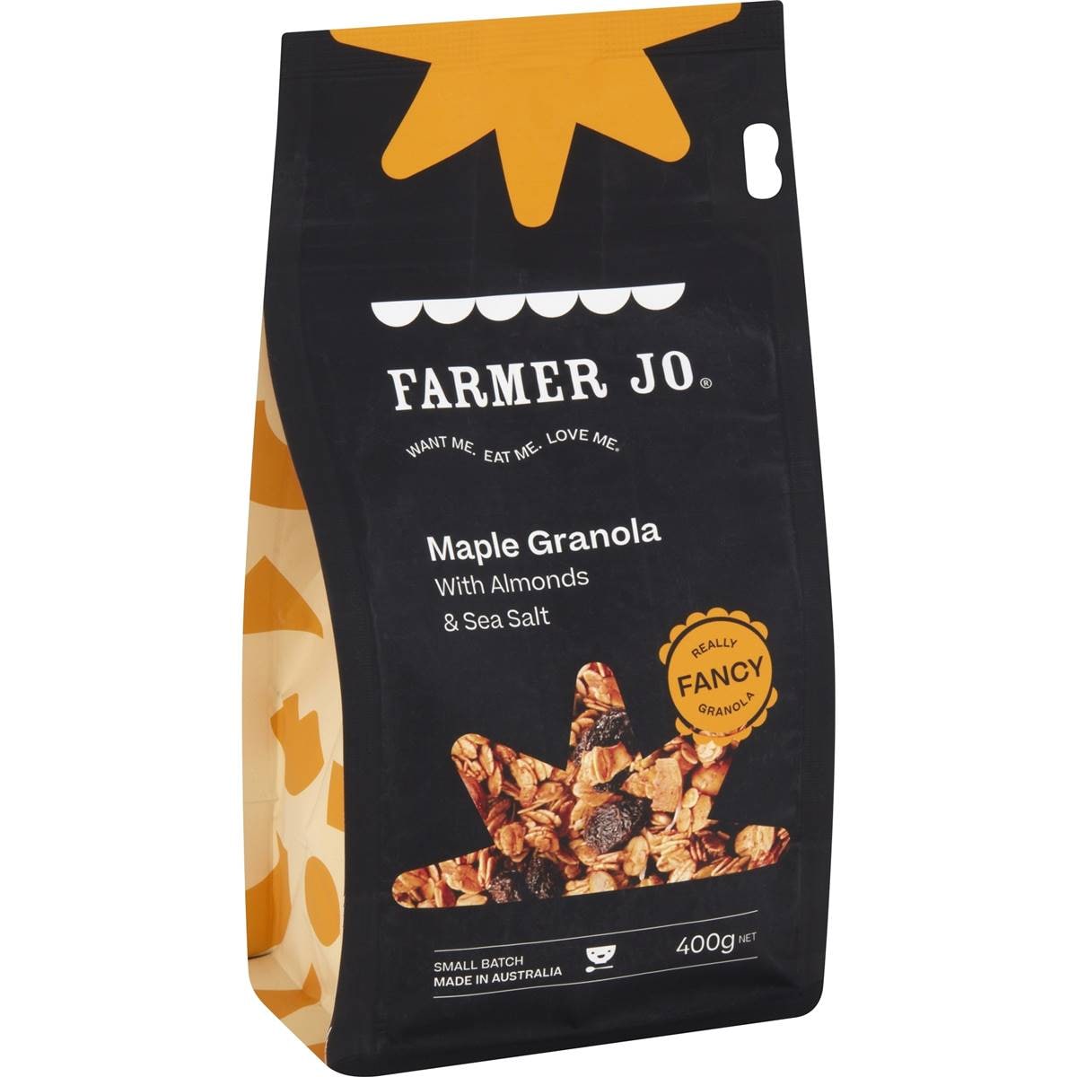 Farmer Jo Maple Granola With Almonds & Sea Salt 400g Woolworths