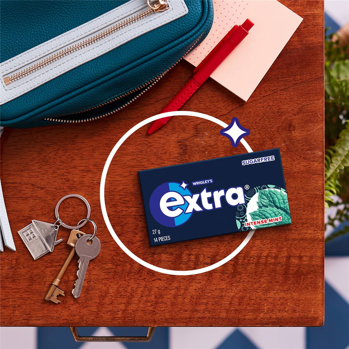 Extra Intense Mint Sugar Free Chewing Gum 14pc 27g Woolworths