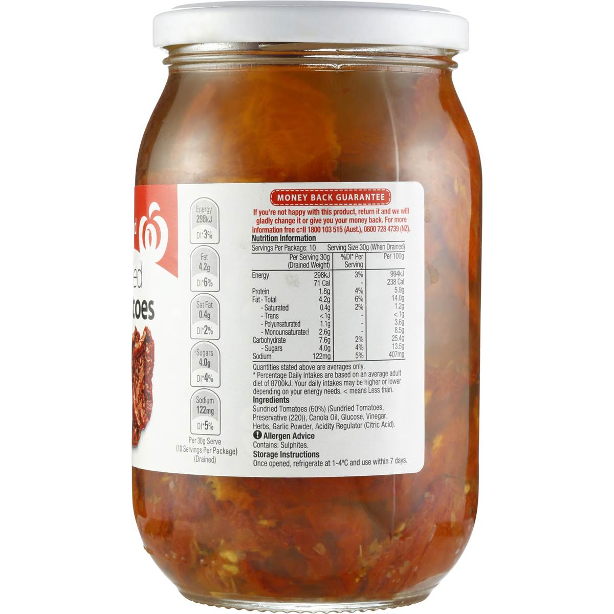 Homebrand Tomatoes Sundried 500g Woolworths