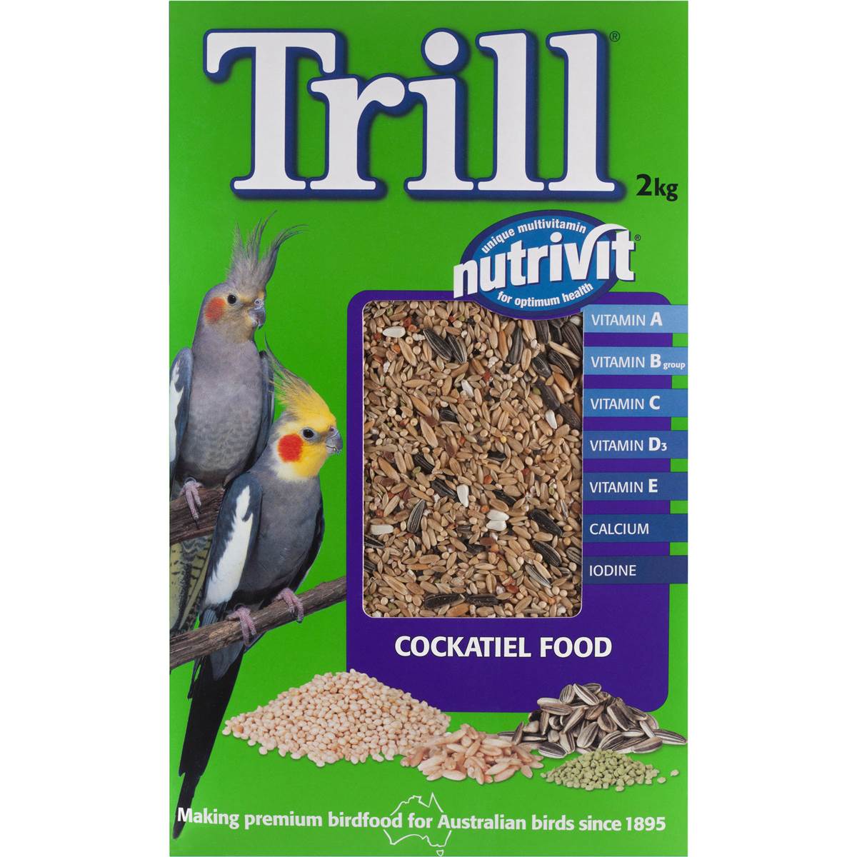 Trill Bird Food Cockatiel 2kg Woolworths